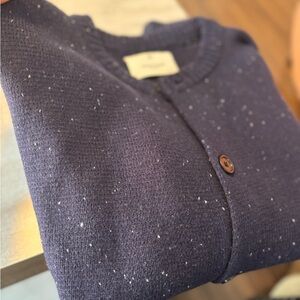 Jack & Jones Dark Blue Speckled Cardigan